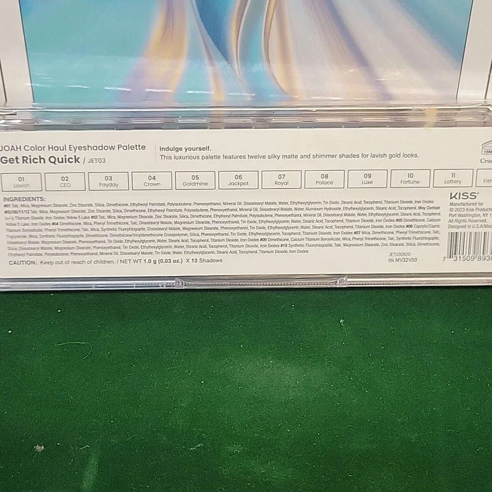 Joah Color Haul Eyeshadow 12 Color Palette New Sealed JET03 Get Rich Quick